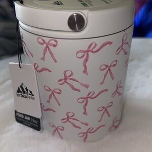 Beautiful pink 🎀 bow Food Jar